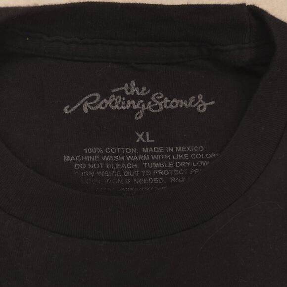 Rolling Stones Band Graphic Short Sleeve Shirt Womens Size Extra Large XL Black - Picture 3 of 9
